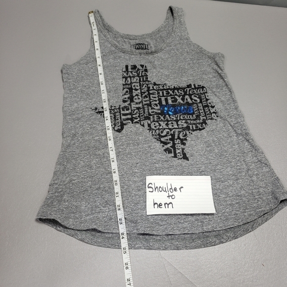 home tree Texas gray, black tank top women's size small (4-6) - Picture 4 of 7